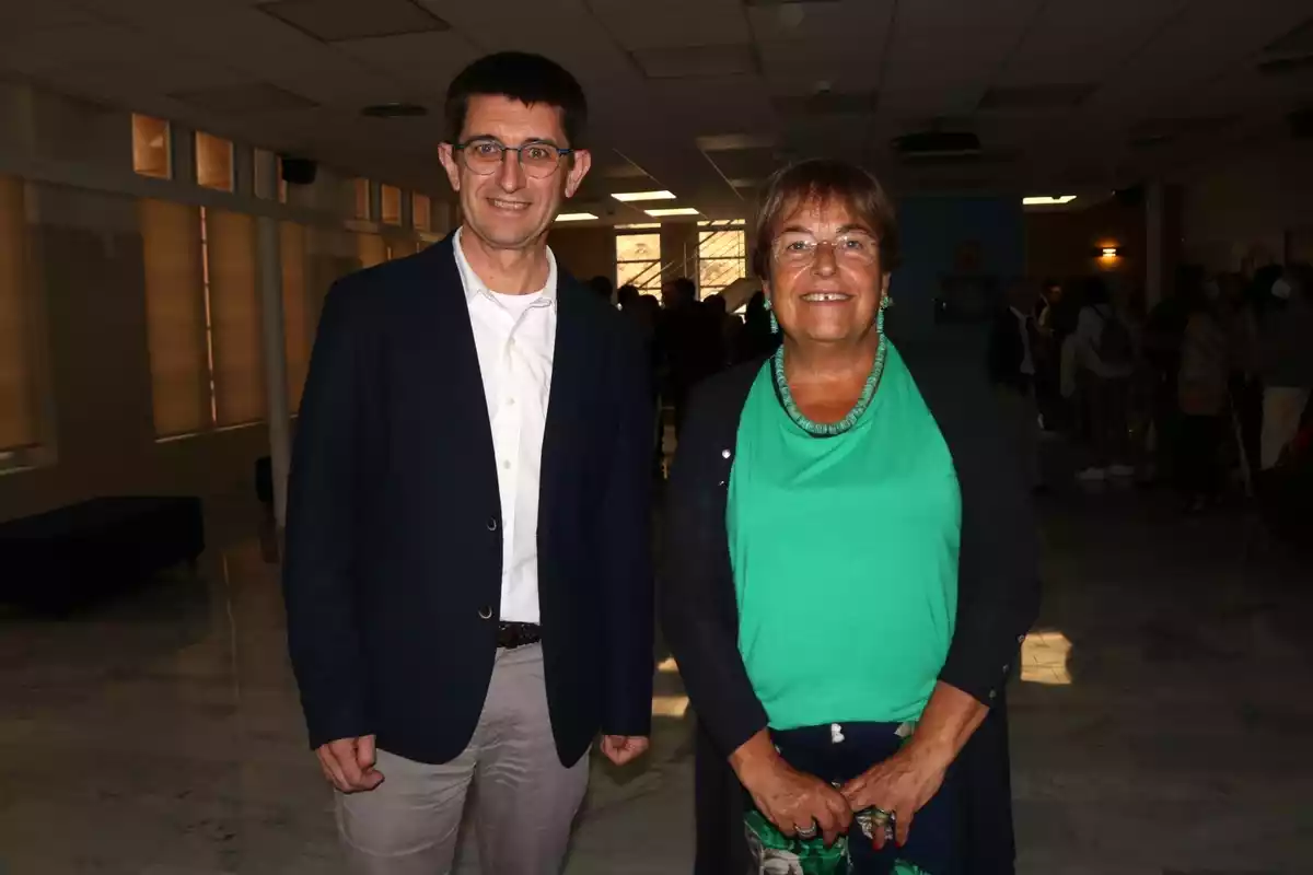 Josep Pallarès i Maria José Figueras, els dos candidats més votats de la primera volta de les eleccions al rectorat de la URV