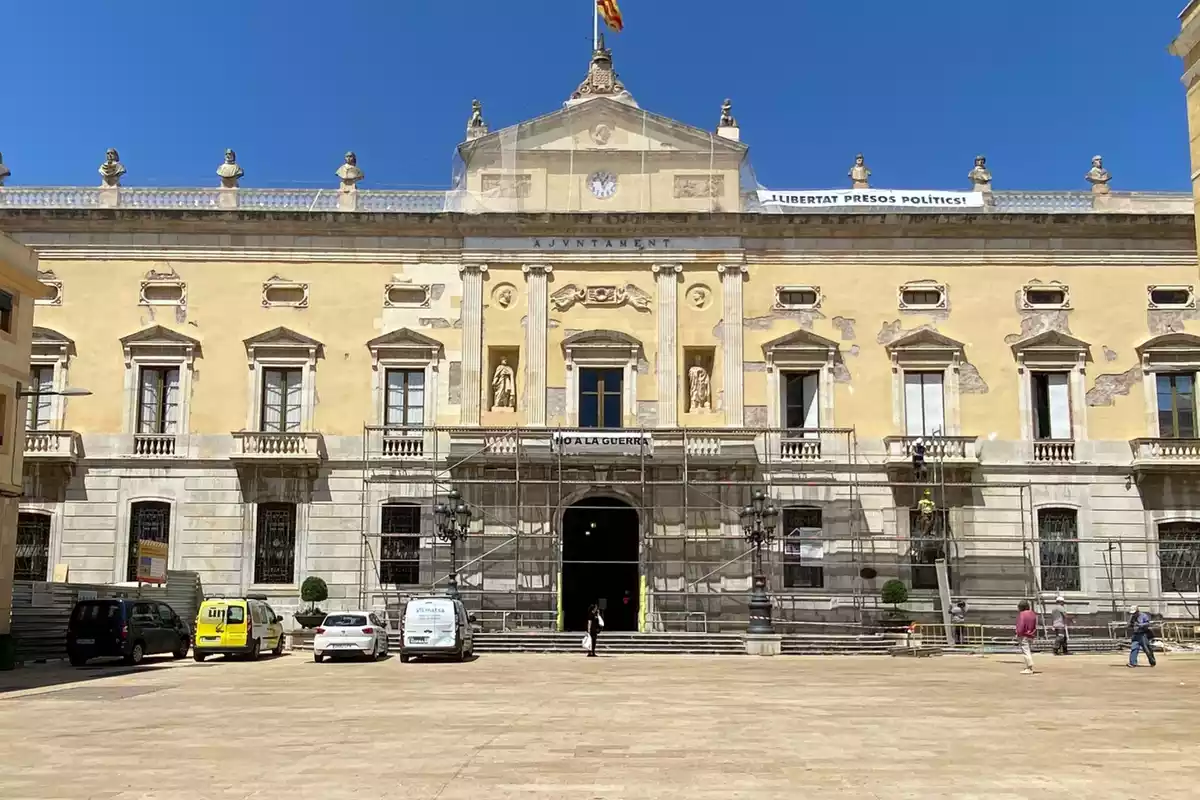 Obres façana Palau Municipal de Tarragona