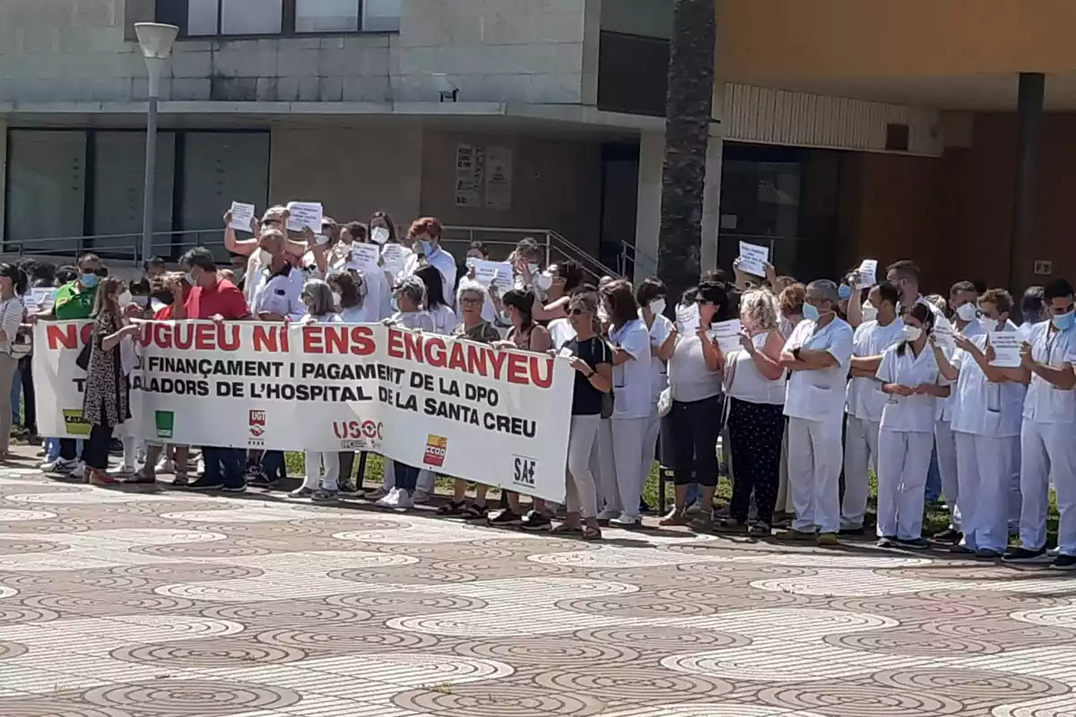 Protestes dels treballadors de l'Hospital de la Santa Creu de Jesús de Tortosa