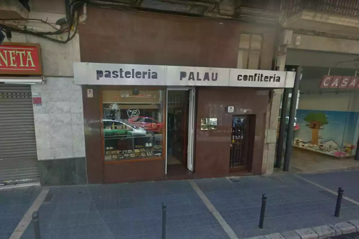 Façana de la Pastisseria Palau, al carrer Unió de Tarragona