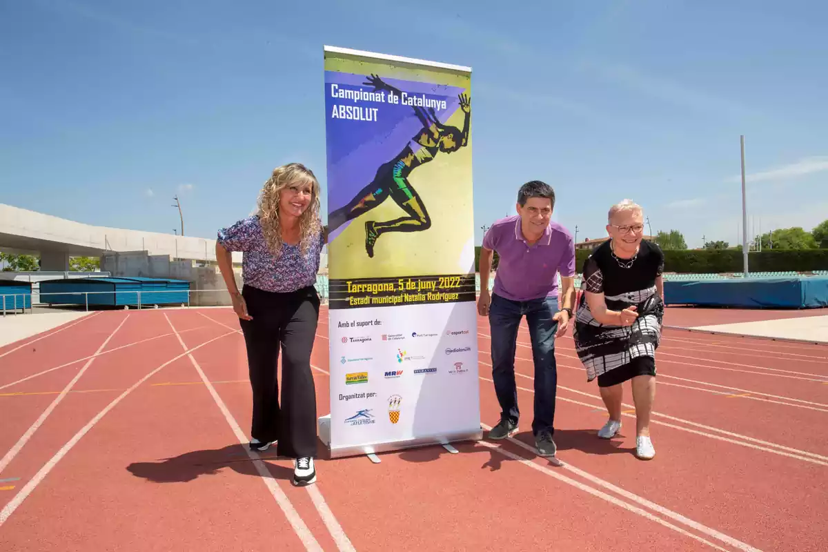 Presentació del Campionat de Catalunya Absolut a la pista d’atletisme Natalia Rodríguez