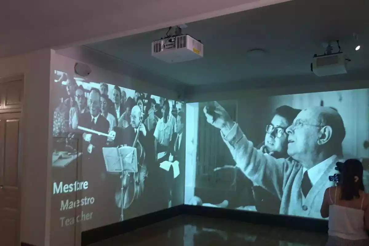 Un audiovisual del Museu Pau Casals.
