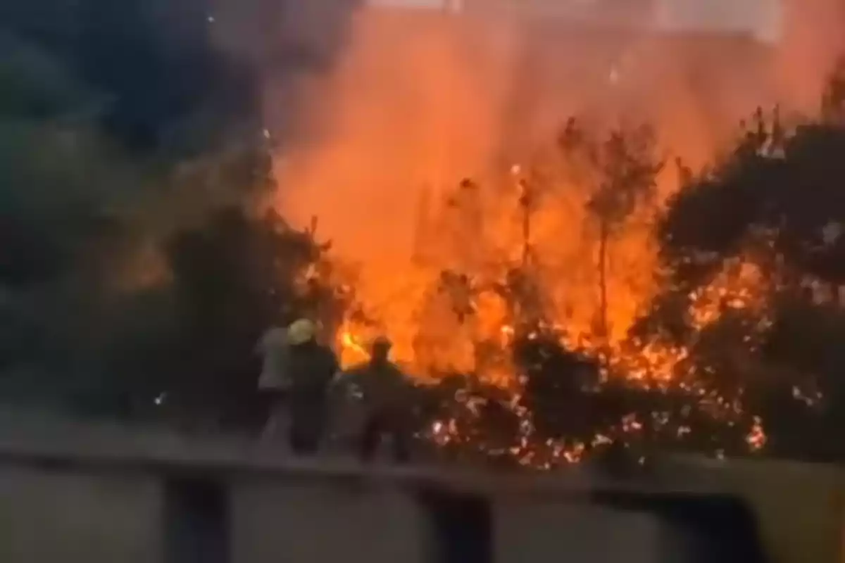 Els Bombers treballant en un incendi a Tarragona