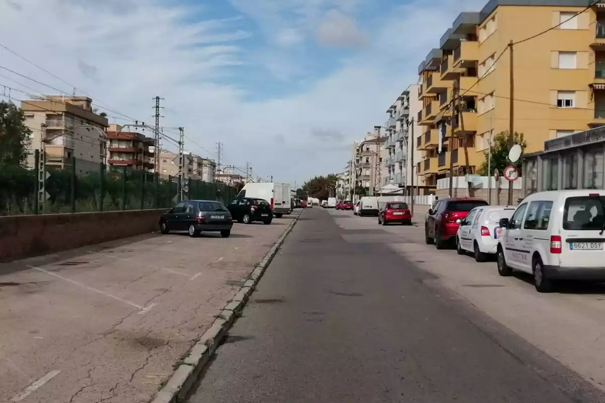 El carrer Baixador de Segur de Calafell.