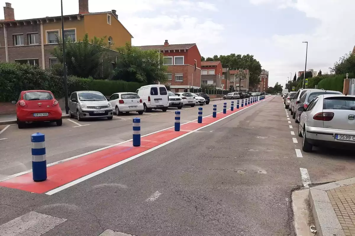 Imatge del carrer Pare Manyanet de Reus després de la reordenació de trànsit
