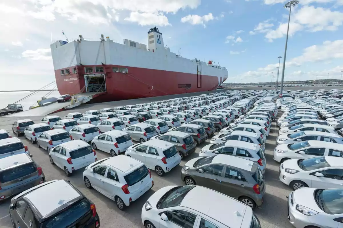 Imatge d'una de les terminals de vehicles del Port de Tarragona