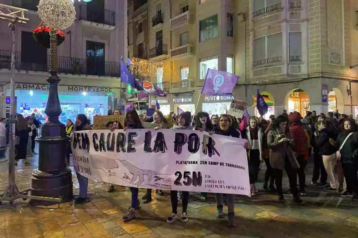 Manifestació del 25N a Reus