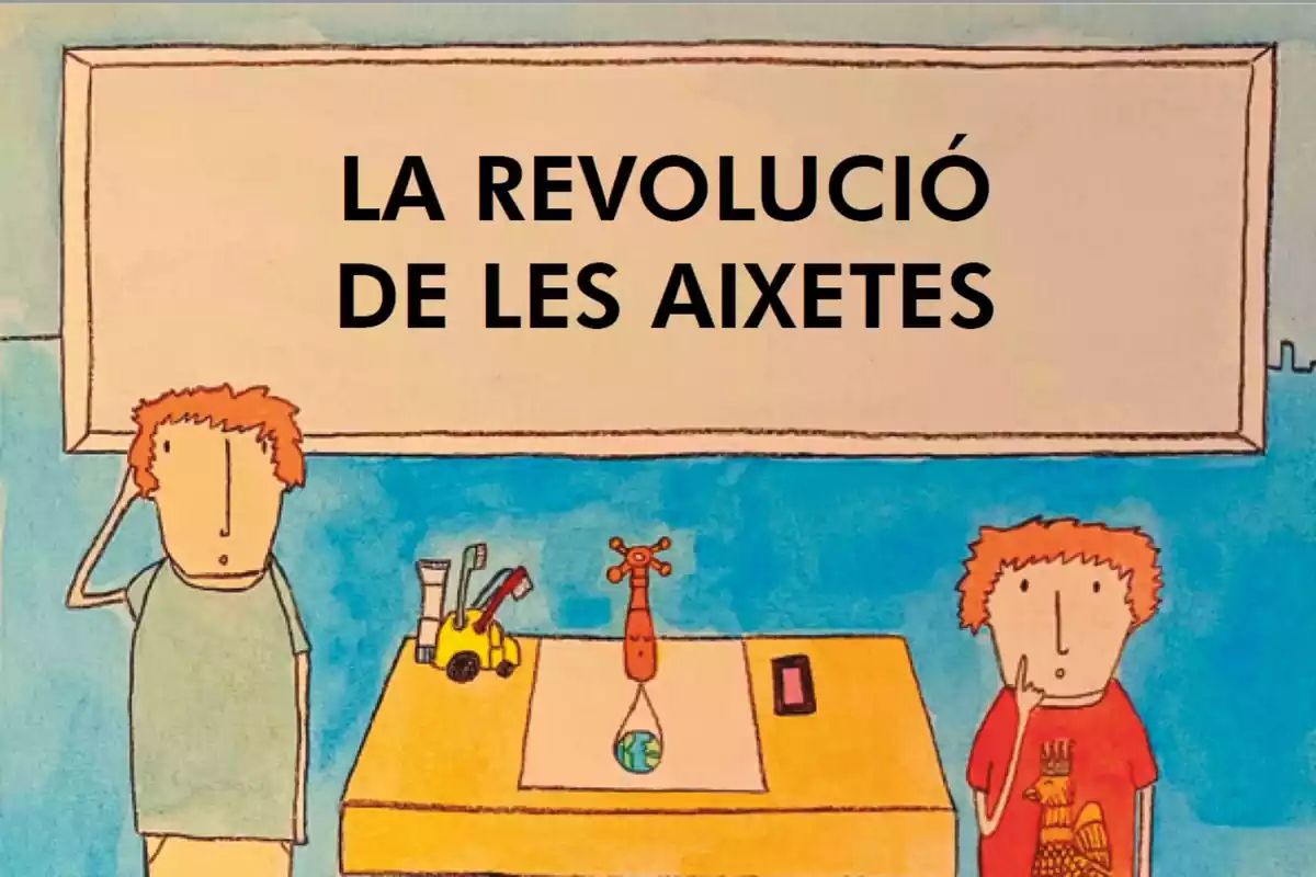 Portada del conte infantil La revolució de les aixetes, publicat per Aigües de Reus