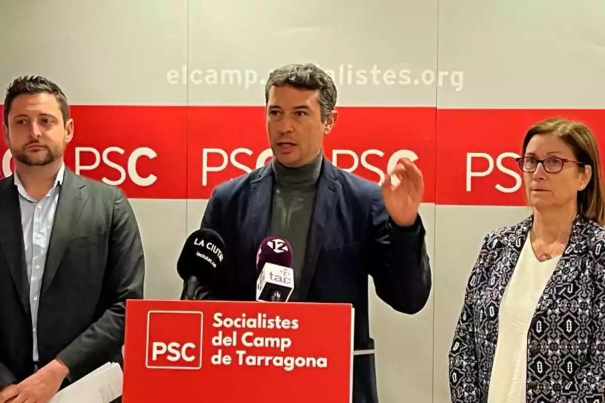 Roda de premsa del PSC del Camp de Tarragona.