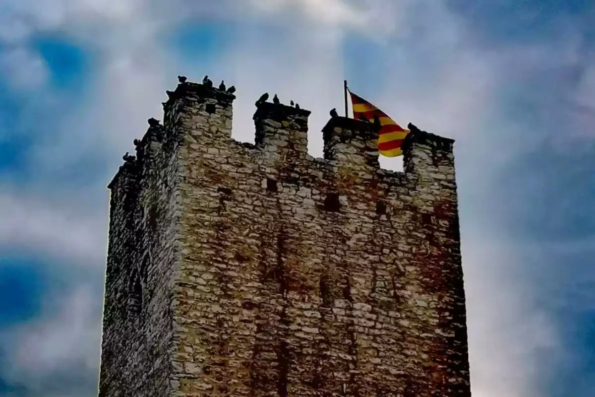 La torre del Castell de Santa Oliva.