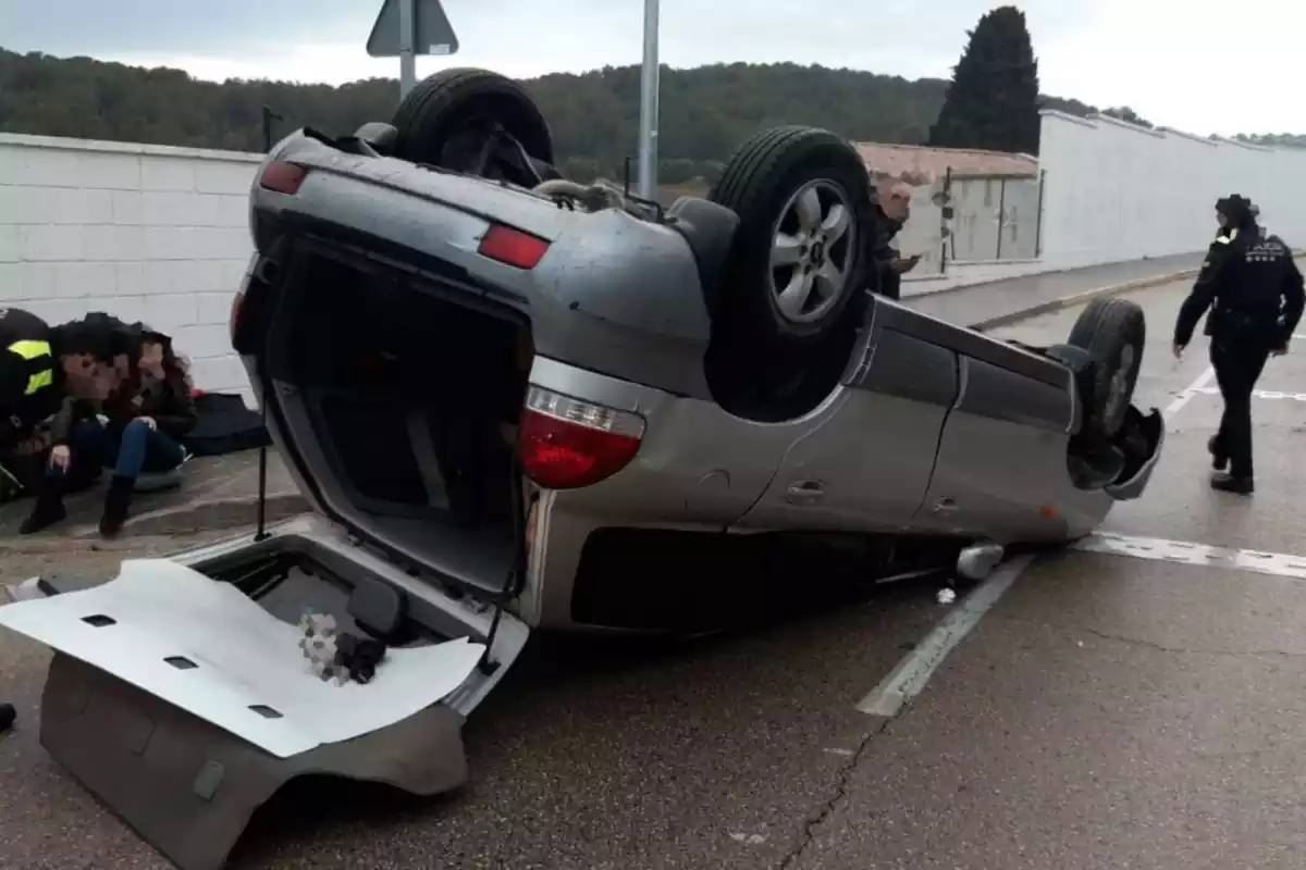 Accident de trànsit a Cunit.