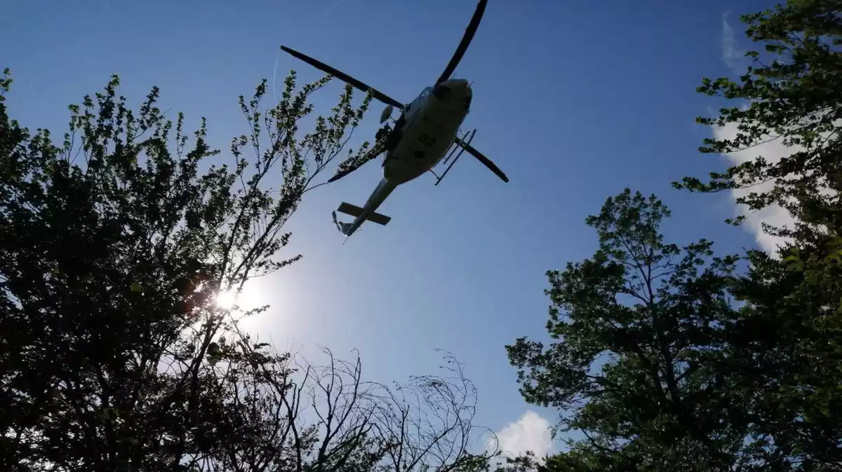 L'helicòpter del GRAE, en una imatge d'arxiu