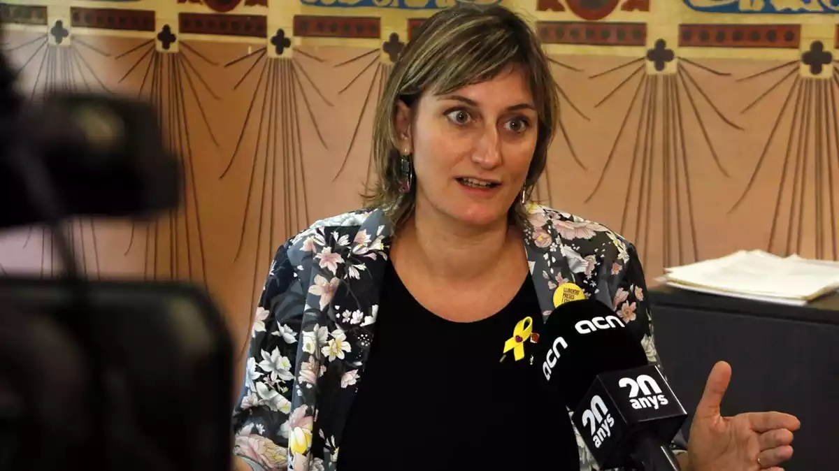 La consellera de Salut, Alba Vergés, en una entrevista el 28 de juliol de 2019.