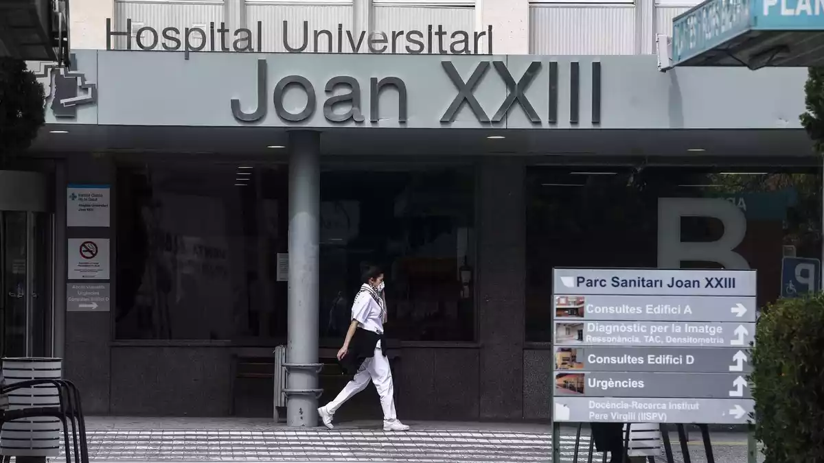 Imatge de l'Hospital Joan XXIII de Tarragona, durant la crisi del coronavirus