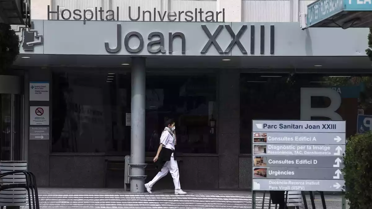 Imatge de l'Hospital Joan XXIII de Tarragona, durant la crisi del coronavirus
