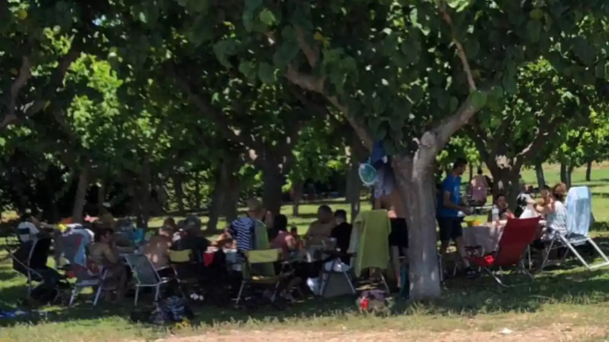 Imatge d'una de les trobades, al parc del carrer Cèsar Martinellde Cambrils