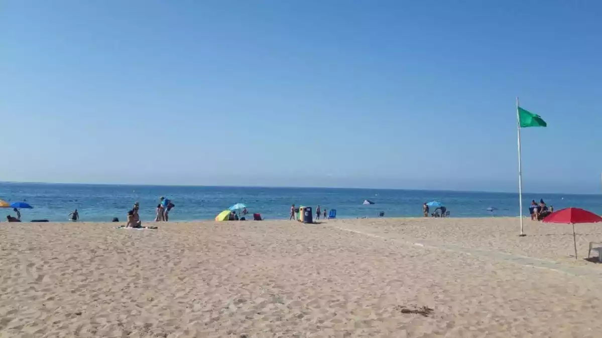 La platja de Sant Salvador del Vendrell.