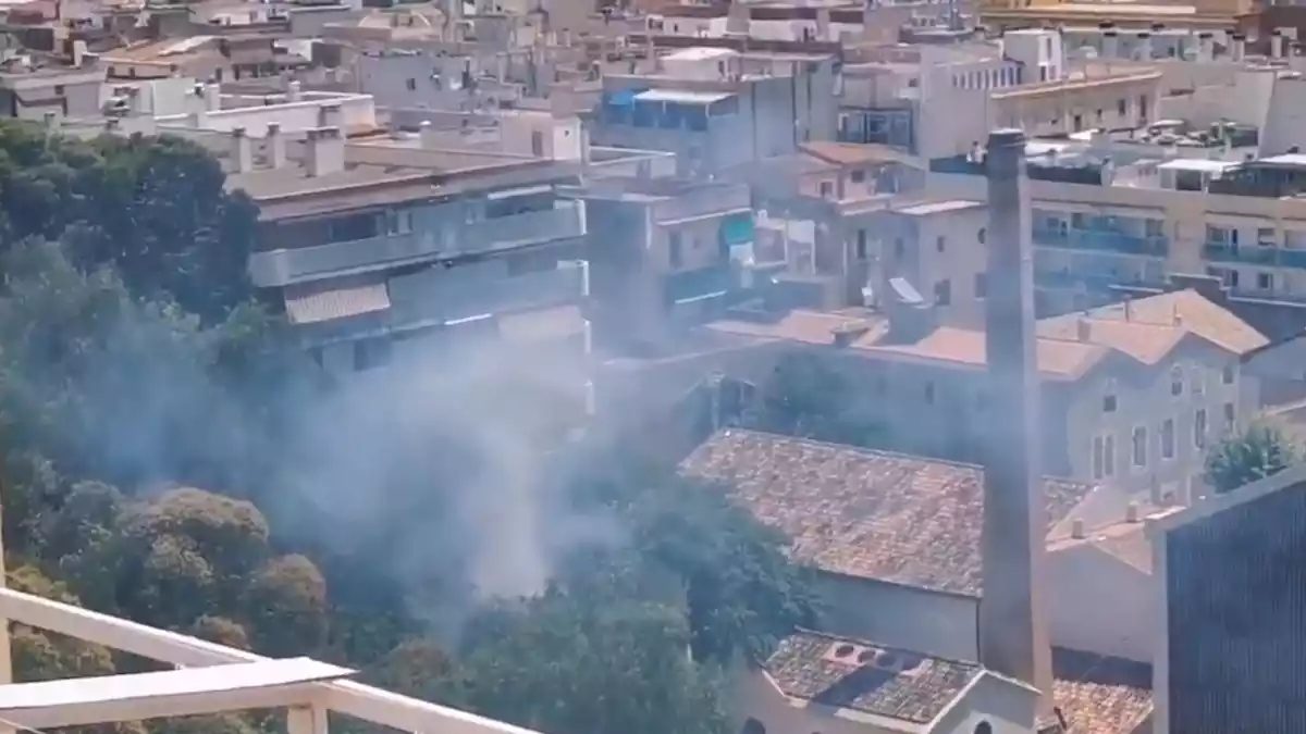 Imatge d'un incendi a Tarragona