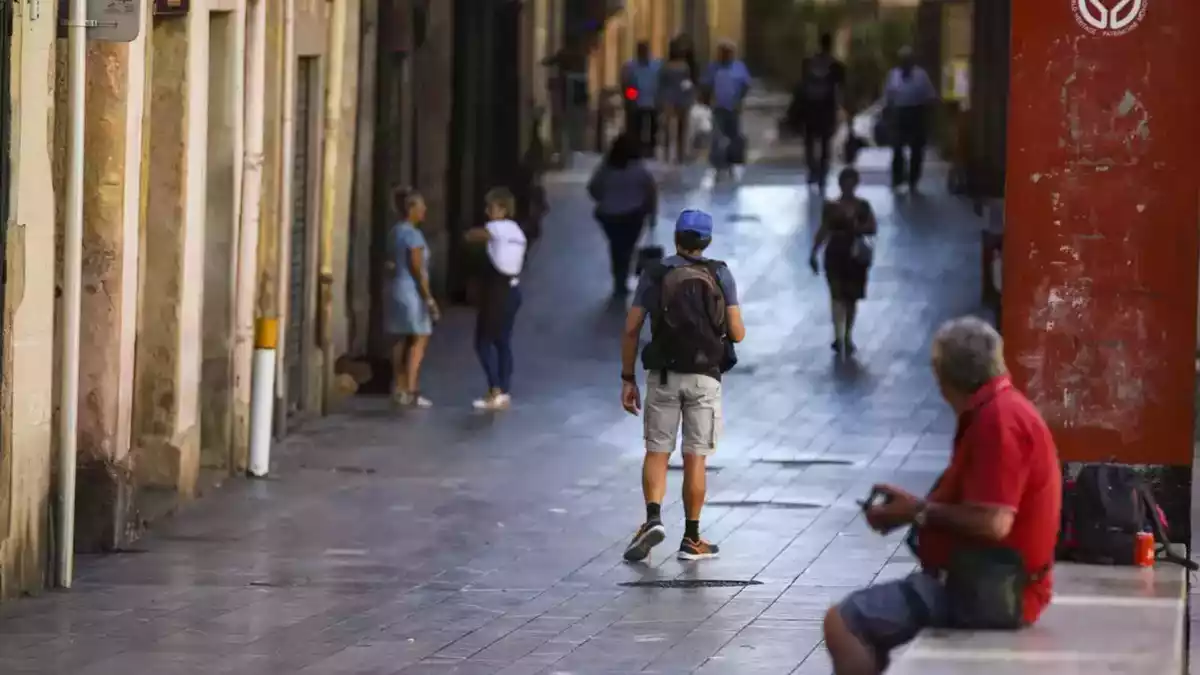 Joves als carrers de la Part Alta, a Tarragona
