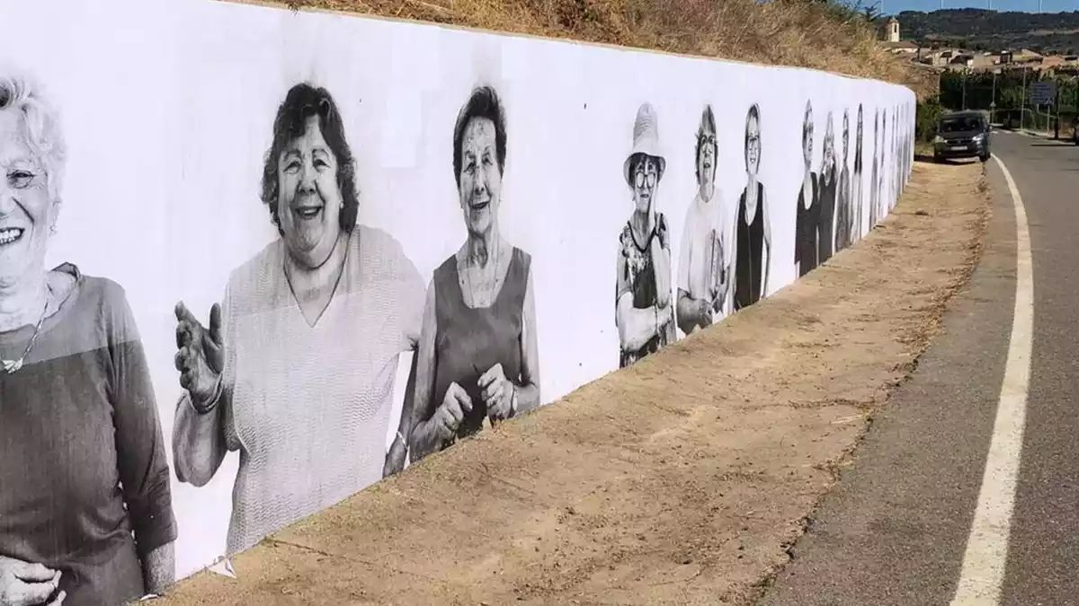 Mural de les dones a Solivella