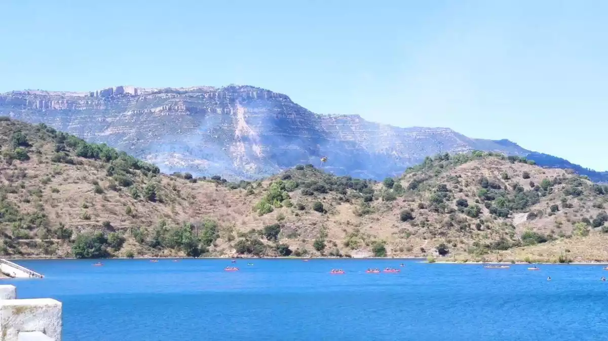 Imatge d'un incendi a Cornudella de Montsant