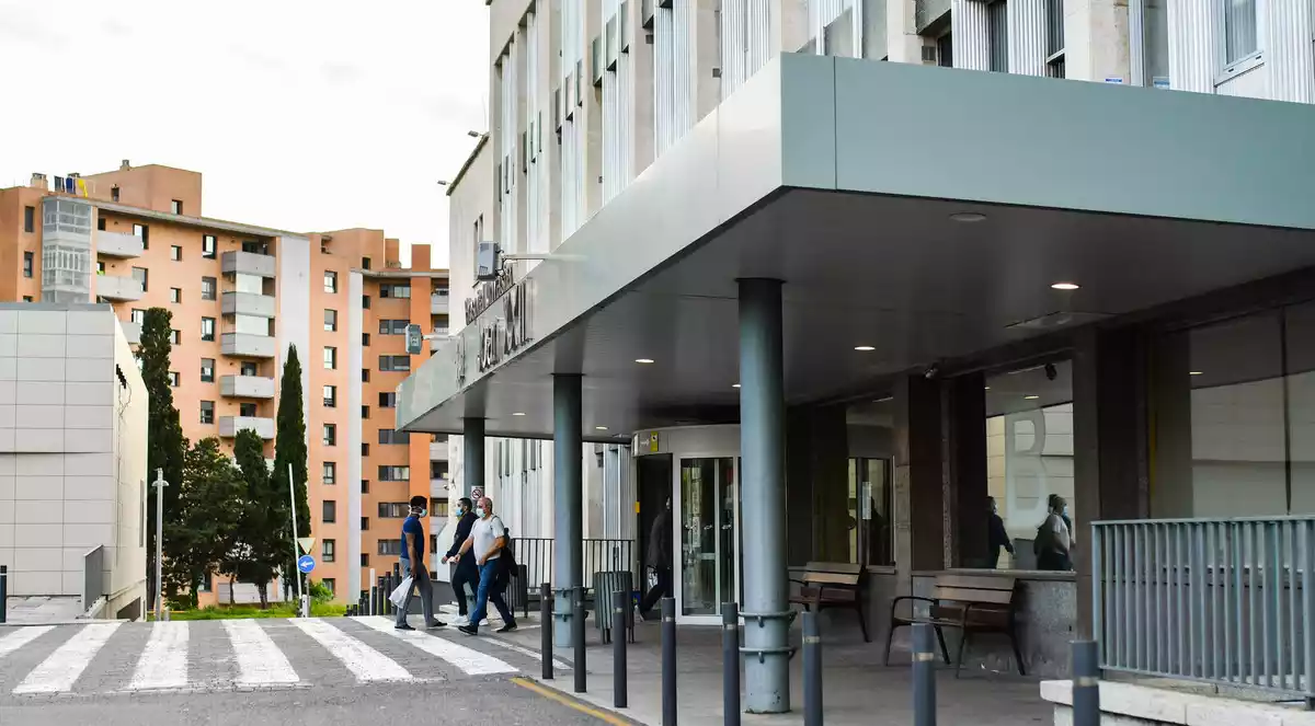 Pla de l'entrada de l'Hospital Joan XXIII