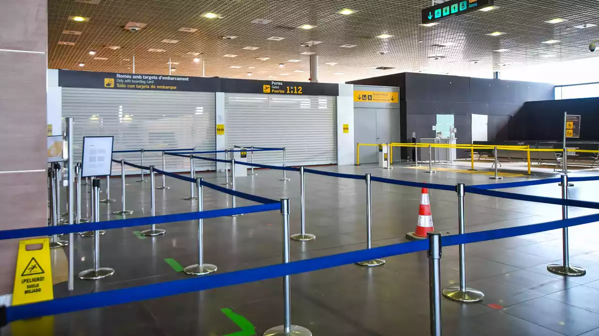 Pla general de l'entrada en obres de l'Aeroport de Reus