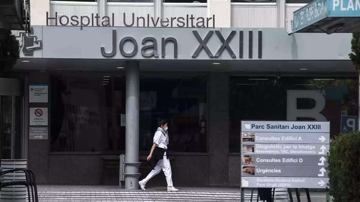 Imatge de l'Hospital Joan XXIII de Tarragona, durant la crisi del coronavirus