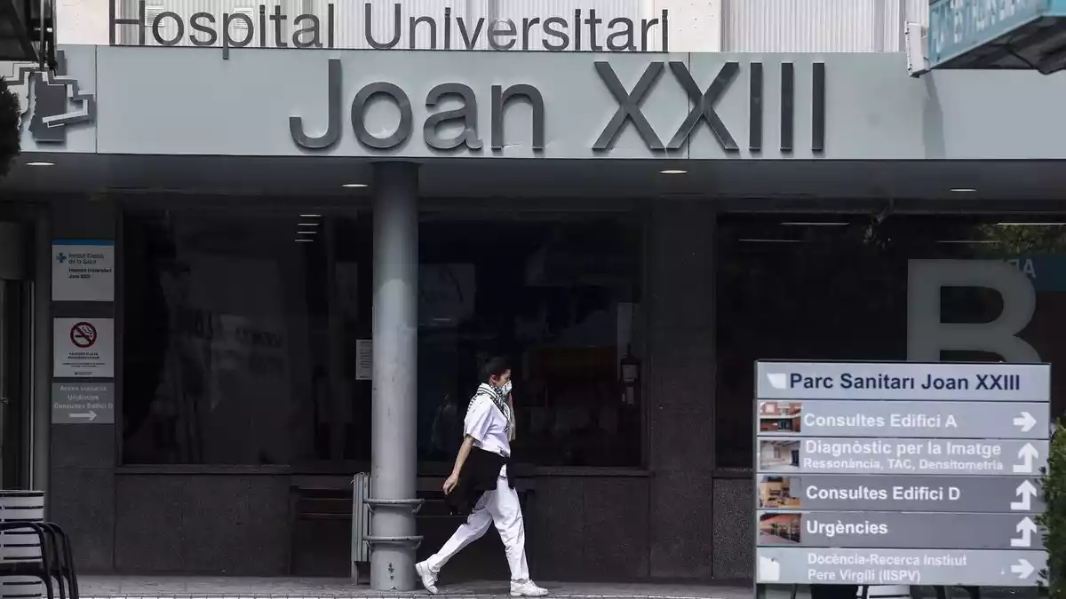 Imatge de l'Hospital Joan XXIII de Tarragona, durant la crisi del coronavirus