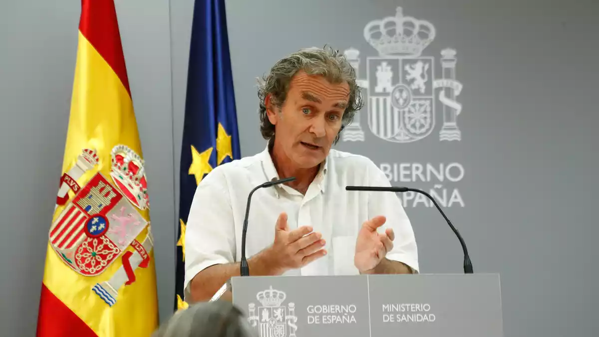 Fernando Simón en la roda de premsa del dijous 20 d'agost del 2020