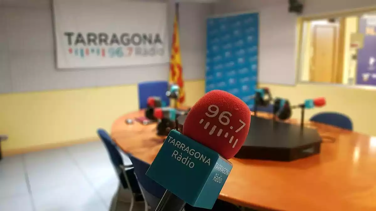 Imatge del principal estudi de Tarragona Ràdio