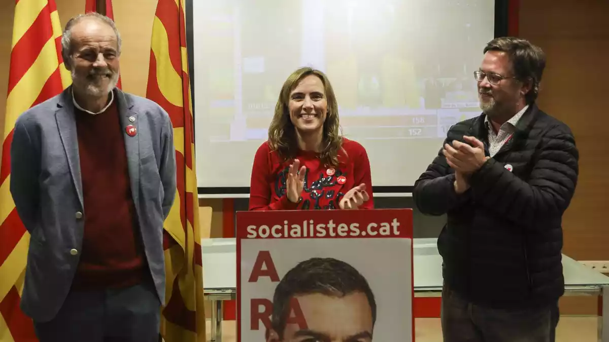Imatge d'arxiu de Joan Ruiz, Sandra Guaita i Santi Castellà a les darreres eleccions generals