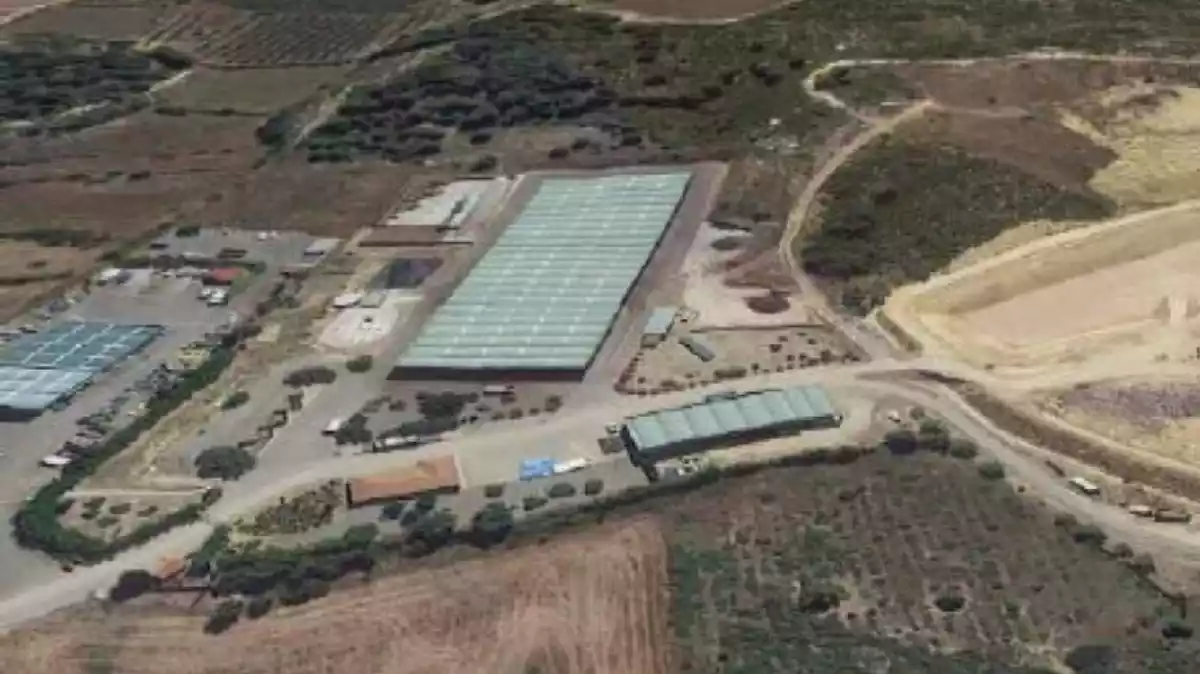 Vista aèria del Centre de Tractament de Residus de la Conca de Barberà