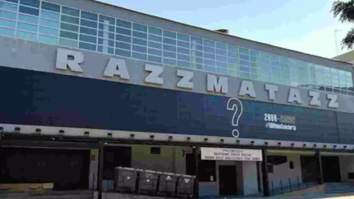 Intervenció a la sala Razzmatazz per denunciar la situació de les sales de concerts