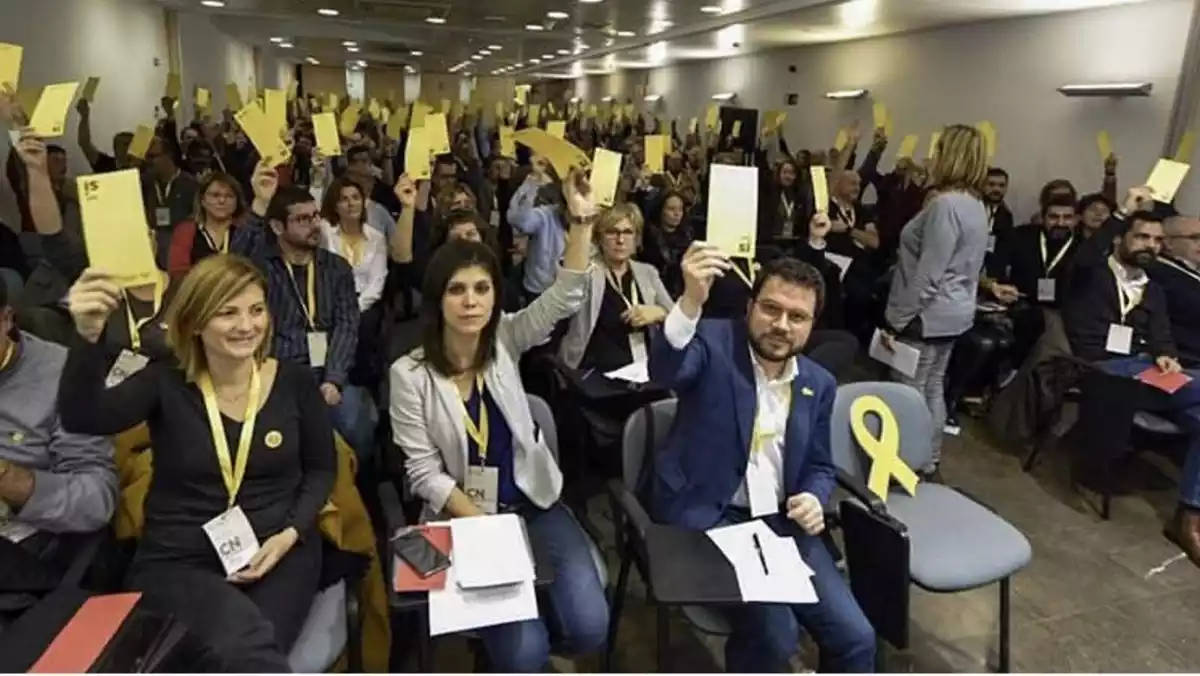 Imatge d'arxiu de l'assemblea d'ERC del mes de gener d'enguany