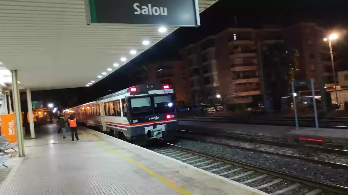 Tren a l'estació de Salou