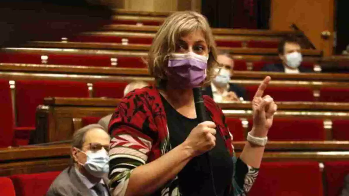 La consellera de Salut, Alba Vergés, al Parlament de Catalunya