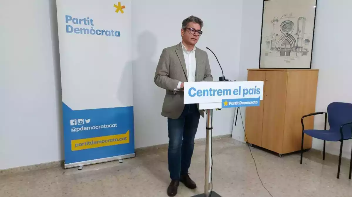 Marc Arza, a la seu del PDeCAT de Tarragona