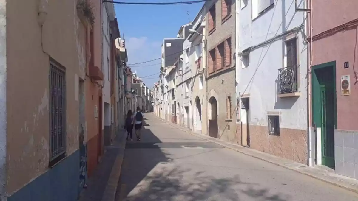 El carrer de la Cristina Baixa del Vendrell.