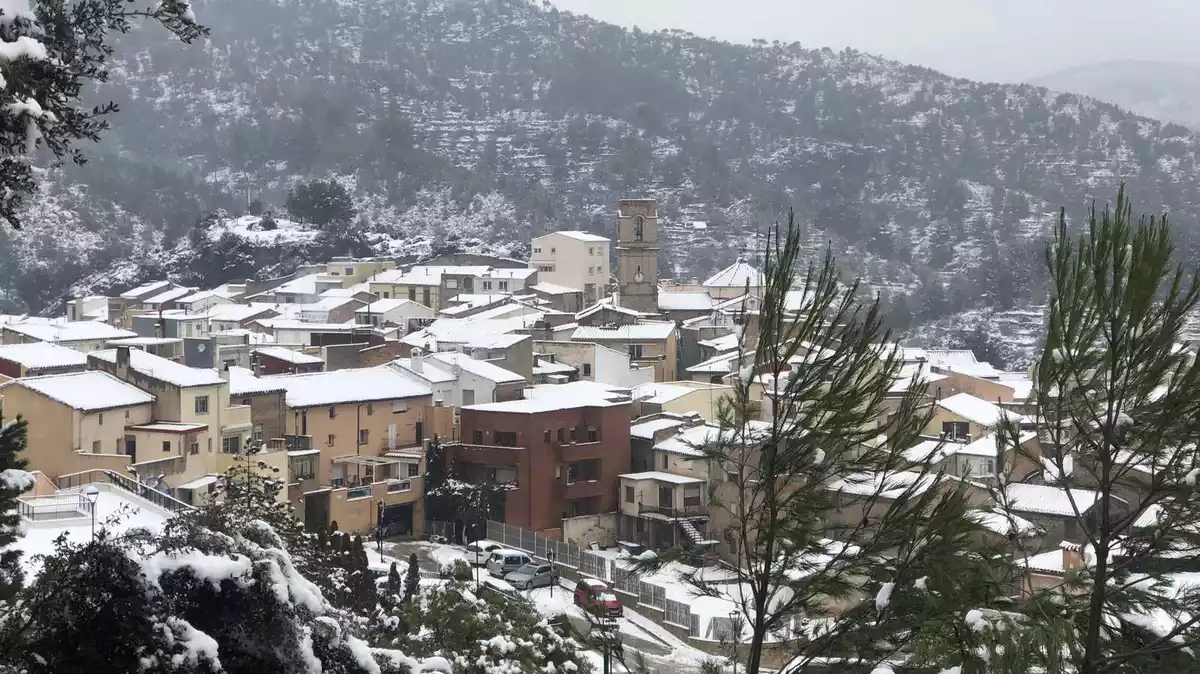 Imatges de postal: La neu tenyeix de blanc les comarques de Tarragona