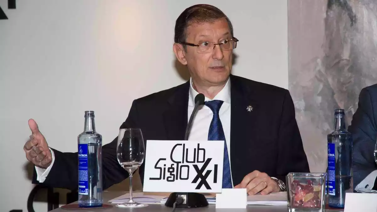 Imatge d'arxiu de l'advocat reusenc Pere Lluís Huguet, en una conferència al Club Siglo XXI