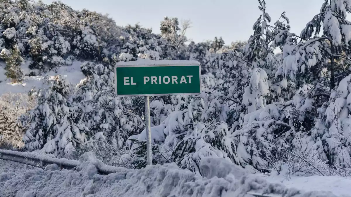 L'Ebre i el Priorat, de postal: la nevada deixa imatges precioses