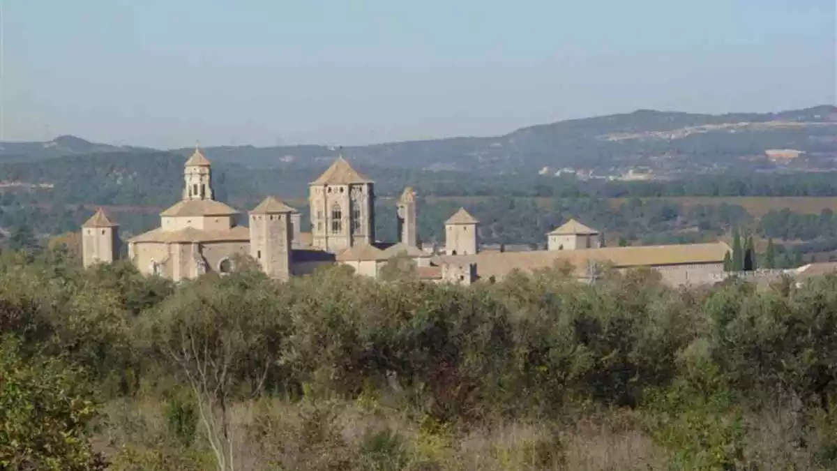 Imatge del monasteri de Poblet