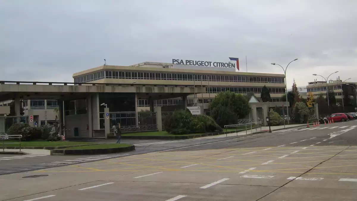 Planta de PSA Peugeot Citroën en Galicia.
