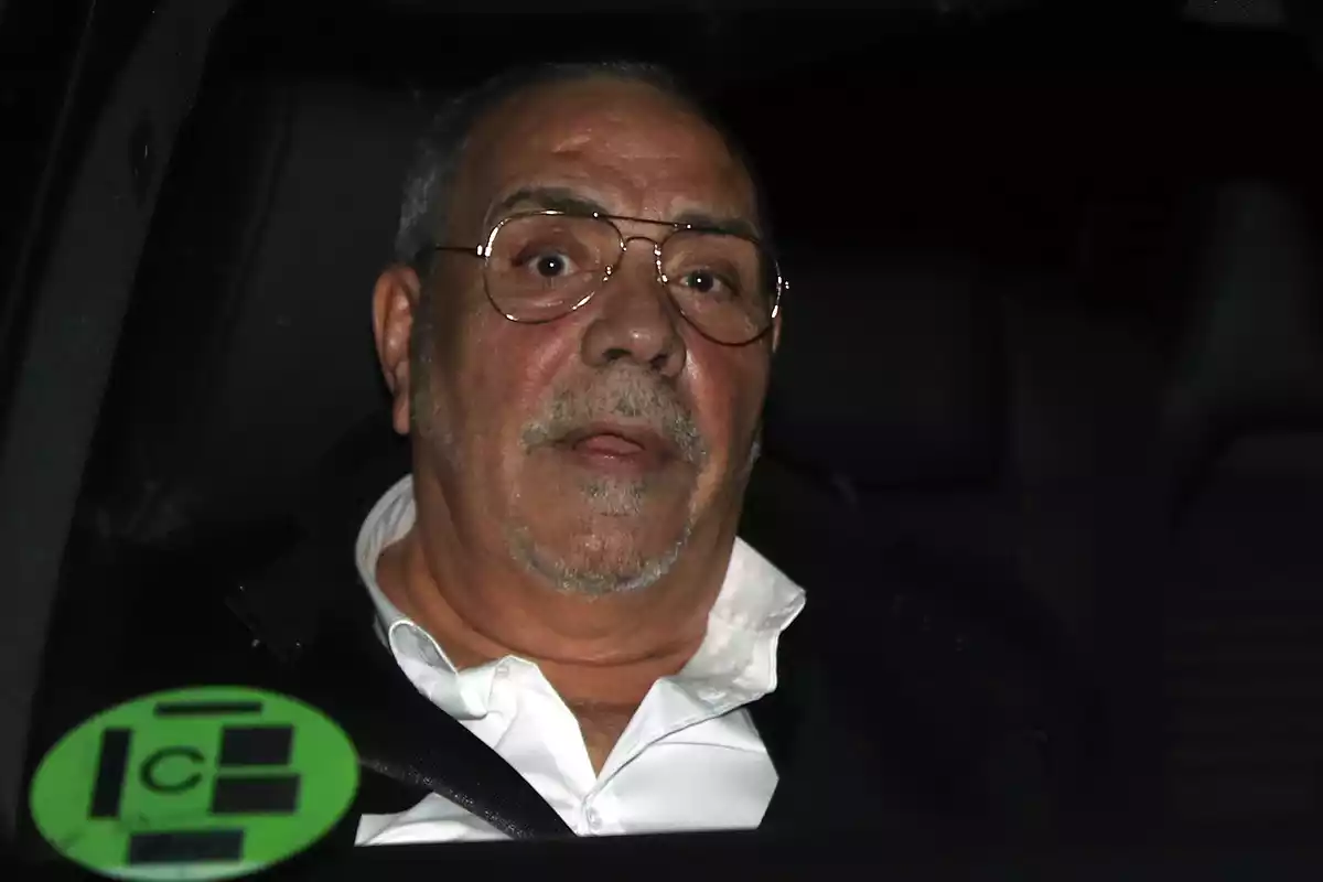 Juan Salazar en un coche. Madrid, 27 de noviembre de 2020