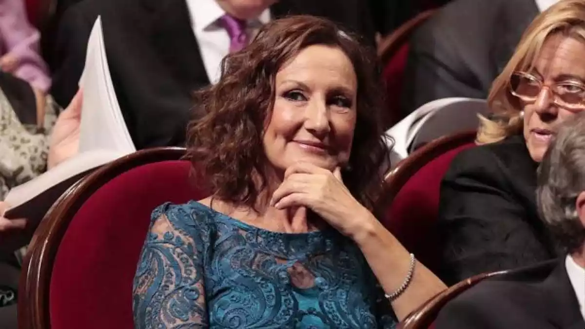 Paloma Rocasolano sentada durante la última edición de los Premios Príncipe de Asturias