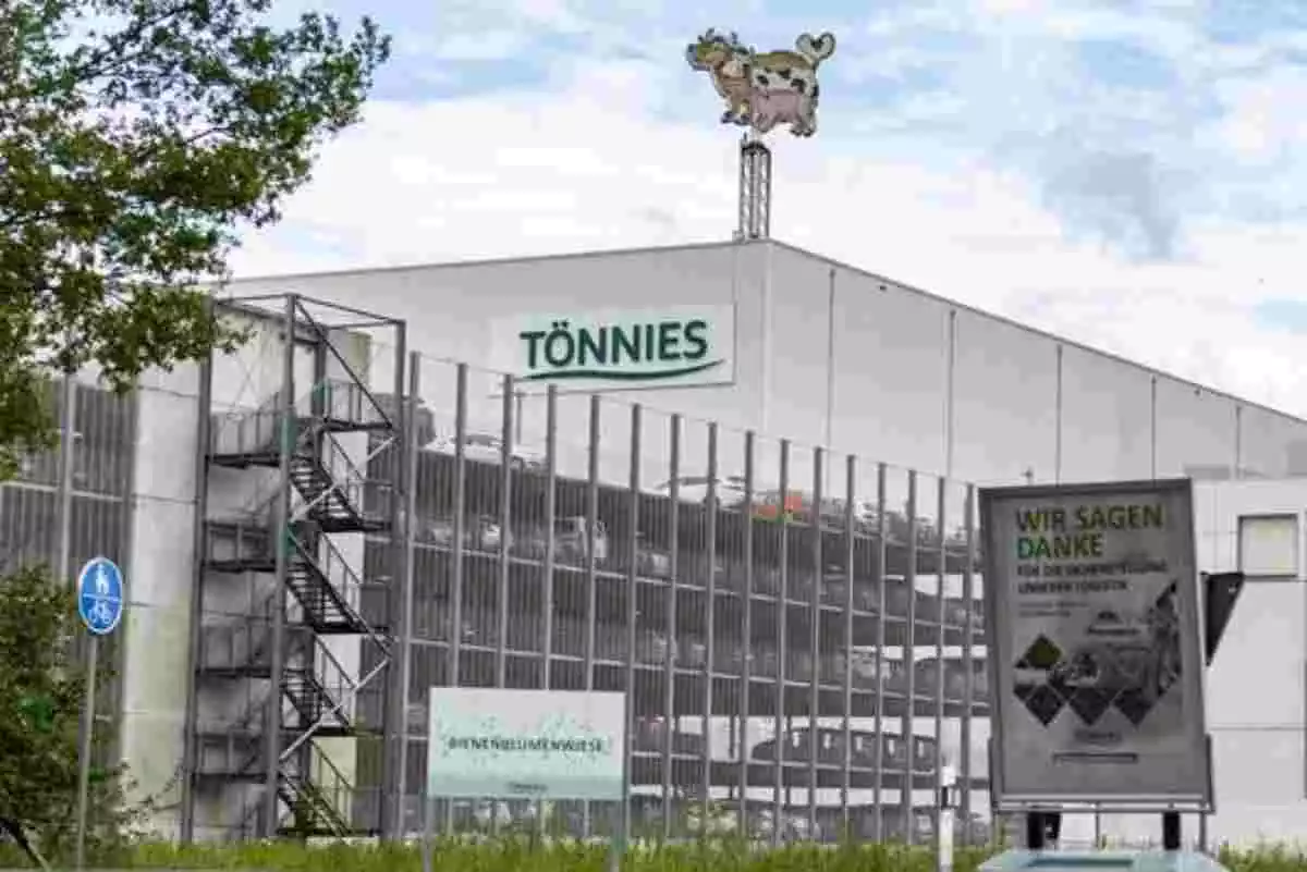 Imagen de las instalaciones de Tönnies, la empresa cárnica más grande de Alemania