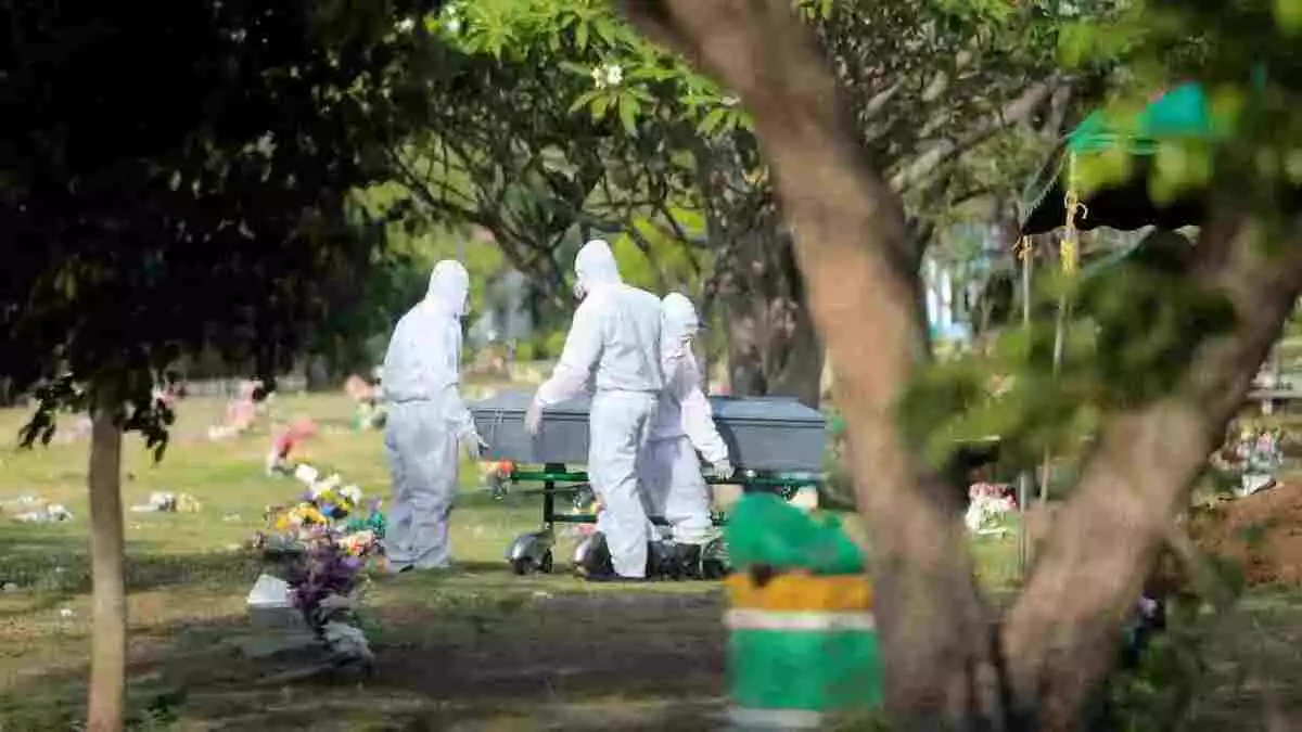 Cementerio Jardín del Recuerdo en Managua, Nicaragua. 20 de mayo de 2020.