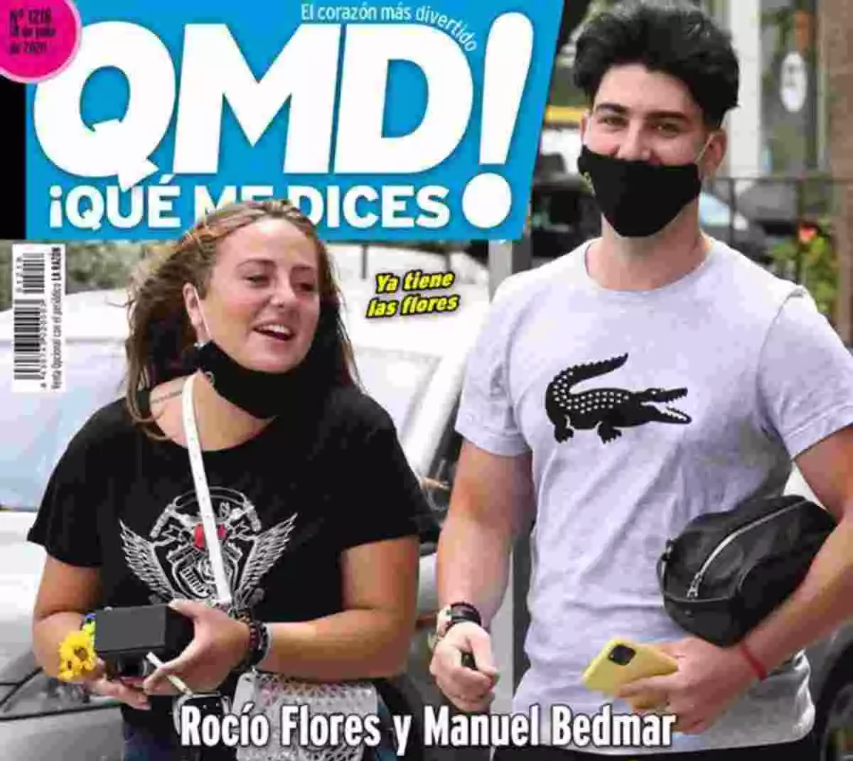 Rocío Flores y Manuel Bedmar en la portada de Que me dices.