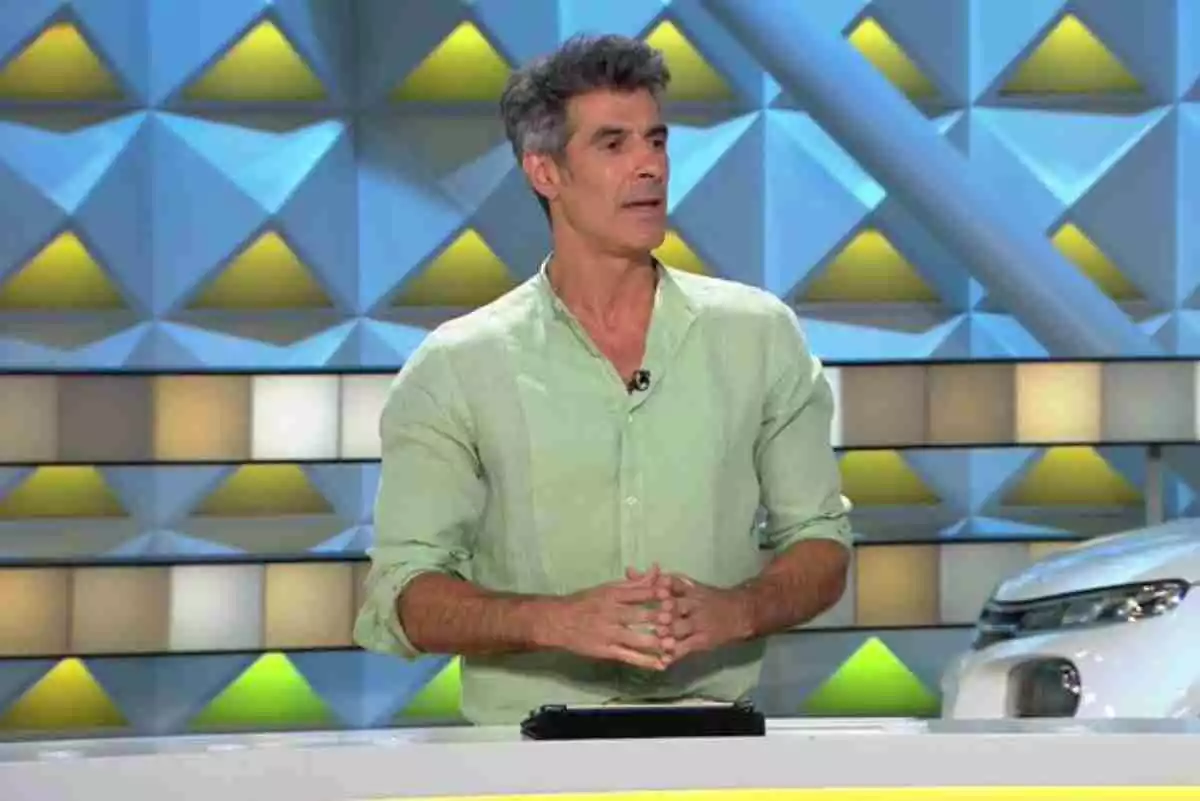 Jorge Fernández presentando 'La ruleta de la suerte' en Antena 3.